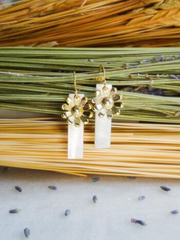 Boucles d'oreilles Marguerite 1