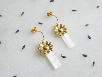 Boucles d'oreilles Marguerite 2