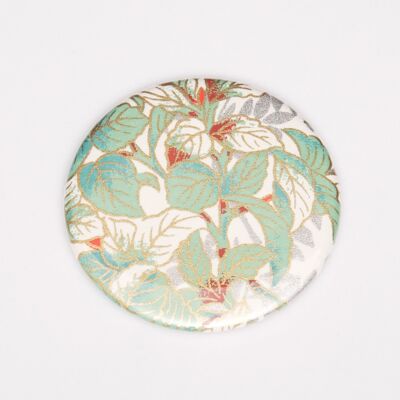 Tropical flower washi paper magnet