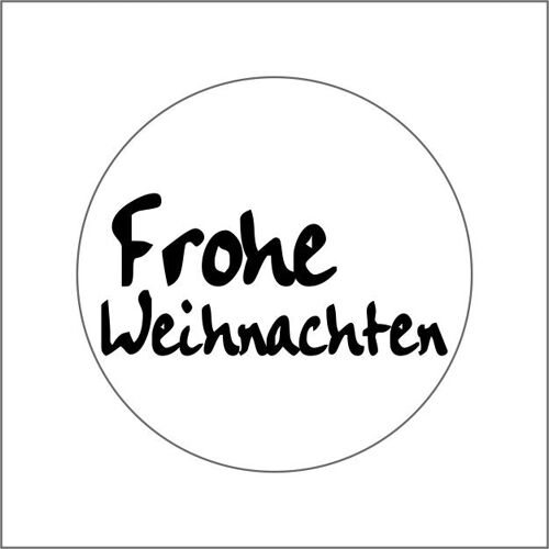 Frohe Weihnachten - Wens etiketten - 500 st