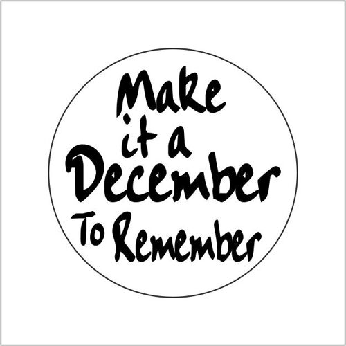 December to remember - wens etiketten - 500 st