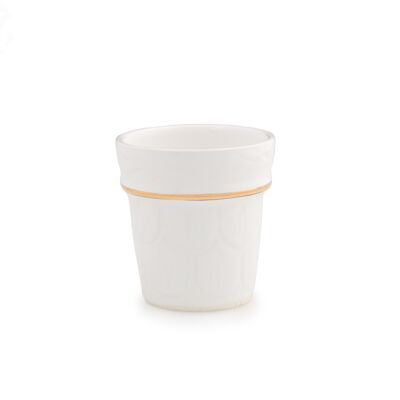 Duo de Tasses Dynastie blanc Or