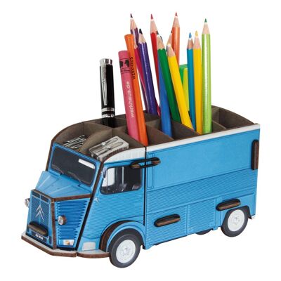 Boîte à stylos HY - Bleu