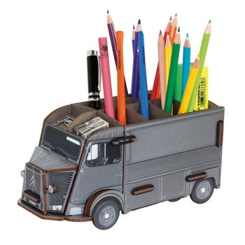 Boîte à stylos HY - Gris