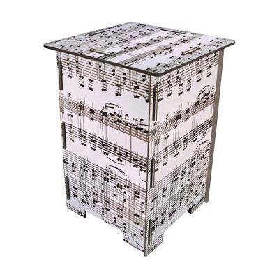 Photo stool sheet music white