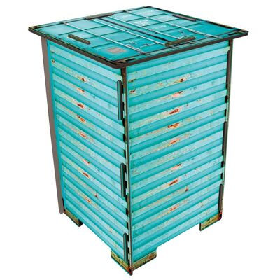 Photo stool - container turquoise