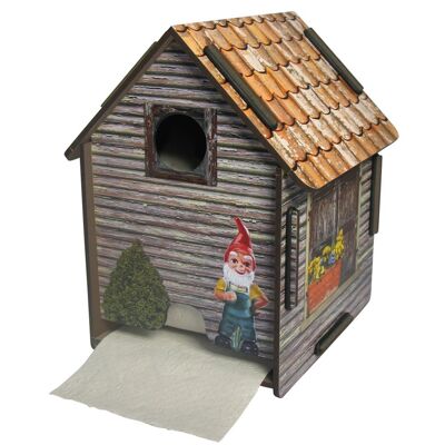 Toilet paper house - garden gnome