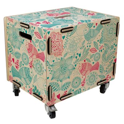 Roll box - motif oiseaux