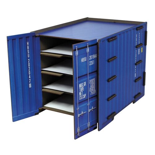 Container DIN A4 Ablage blau