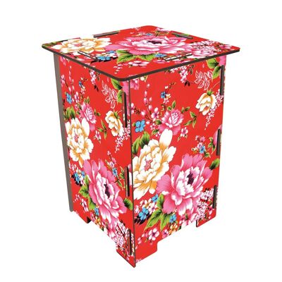 Photo stool Colorful flowers