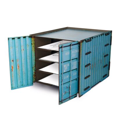 Container DIN A4 storage turquoise