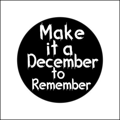 December to remember - wens etiketten