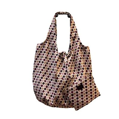 Bolso Jacquard Gobelino topos rosas