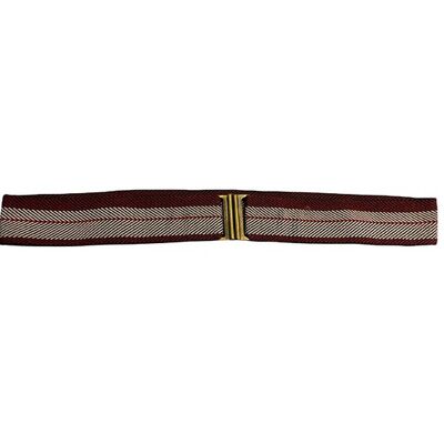 Maroon and White Arrow Belt