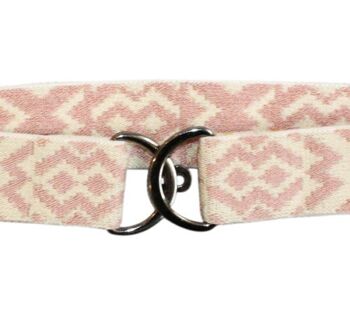 Ceinture Boho Beige et Rose 2