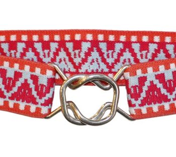 Ceinture Géo Zigzag Bleu Fuchsia 2