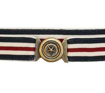 Ceinture Mini Sailor Rouge Marine Blanc 2