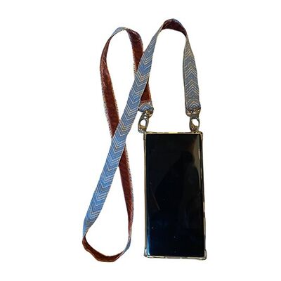 Pfeil-blauer und grauer Handy-Halter