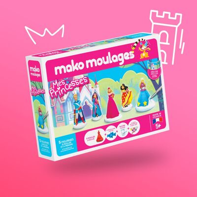 Coffret créatif mako moulages Mes princesses