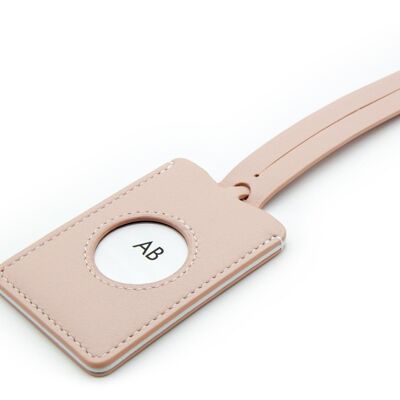 Luggage Tag - Blush and White