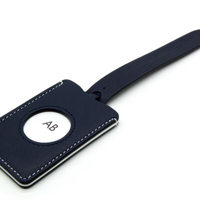 Luggage Tag - Navy and White