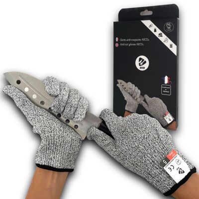 Par de Guantes Infantiles de Alta Protección Anticorte y Entrenamiento (Talla XS)