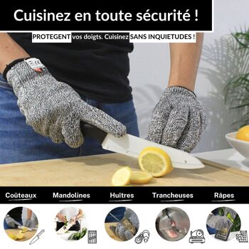 Gants de cuisine Anti-Coupures NICO® Haute Protection (taille S) 3