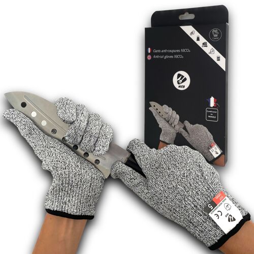 Gants de cuisine Anti-Coupures NICO® Haute Protection (taille XL)