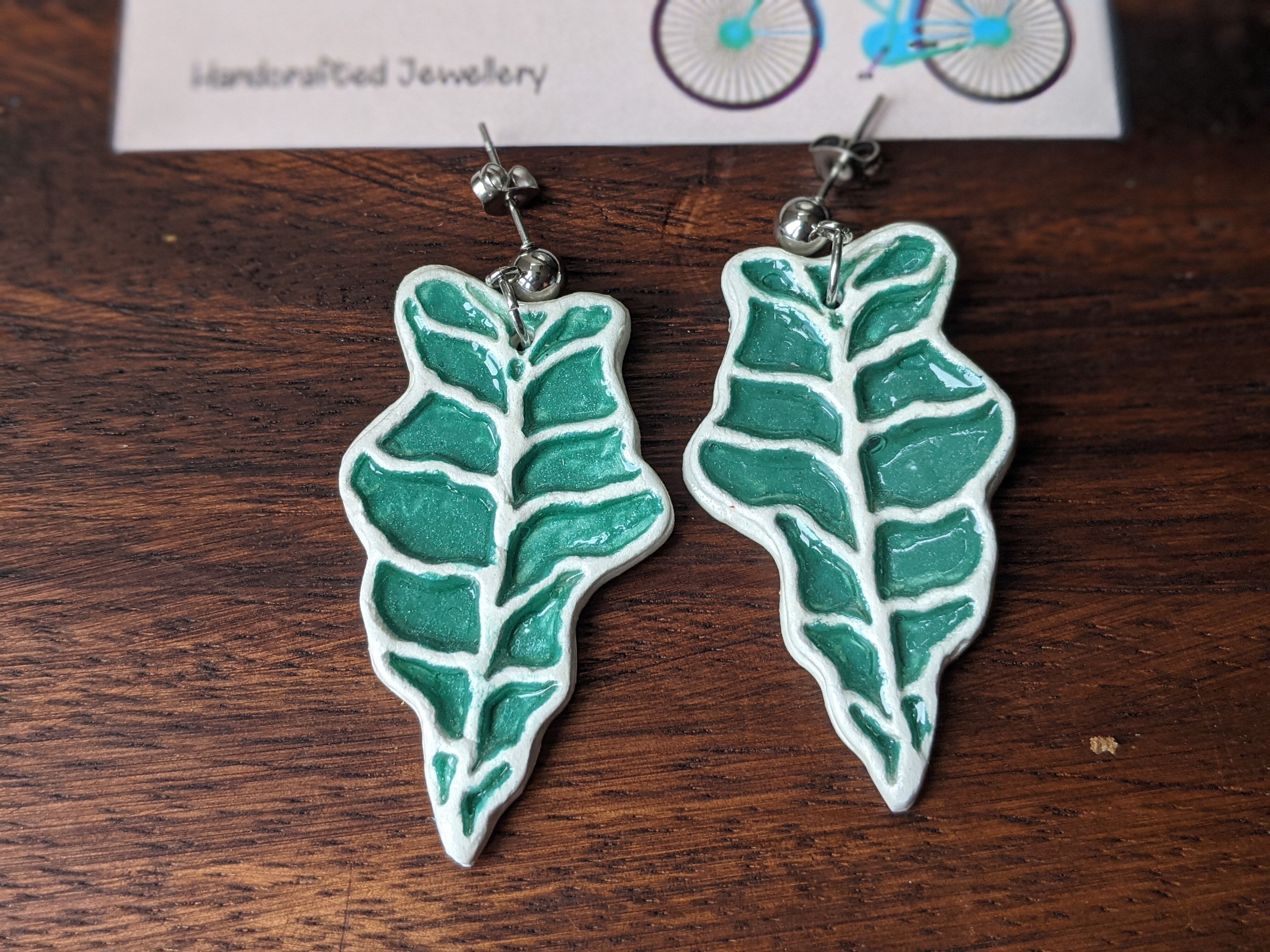 Orecchini a foglia grande, orecchini a foglia di alocasia