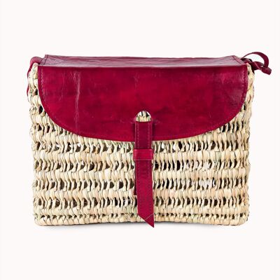 Doenya Wicker Bag 'Felicia' - red