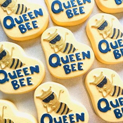 Large Queen Bee Novelty Bath Bomb in Peony Fragrance