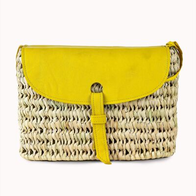 Doenya Wicker Bag 'Felicia' - yellow