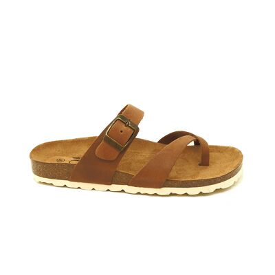 Bio Kaytlin sandal in leather-colored leather