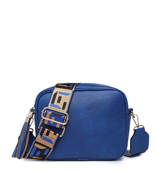 Autumn Interchangeable  Wide Strap Crossbody bag  multiple purposes Ladies Shoulder bag with Adjustable removeable Strap  --ZQ-123-5m navy blue