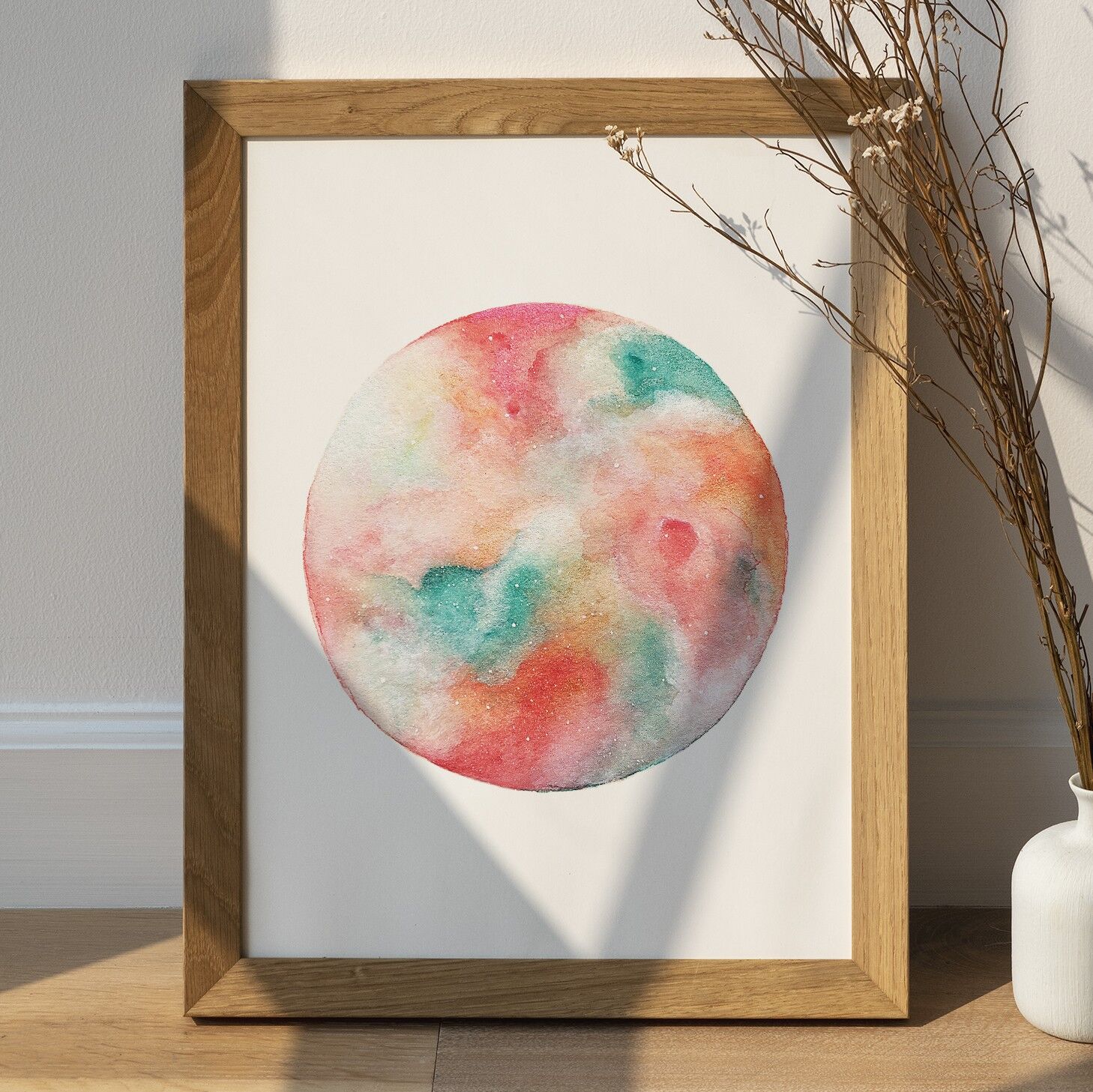 Galaxie-Mond-Plakat - Mond-Plakat-Druck himmlisch