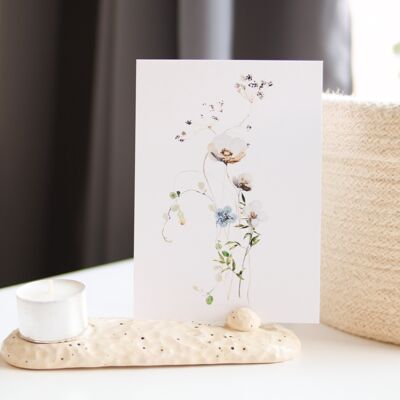 Portacarte in ceramica come altare commemorativo