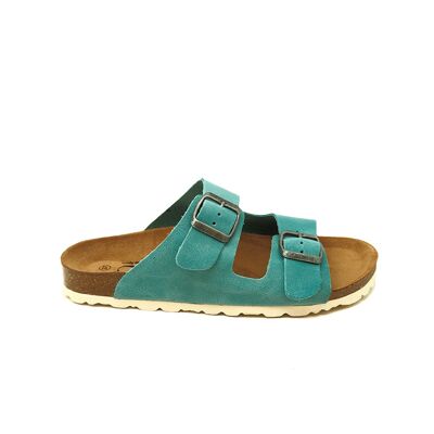 Bio Jakelin sandal in turquoise leather