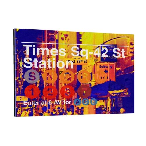 Subway City Art - Time Sq 42 St - Plexiglasbild