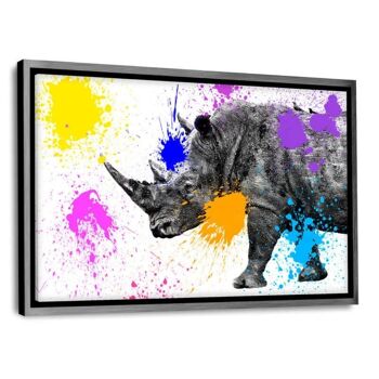 Safari Colors Pop - Rhinocéros - impression plexiglas 7