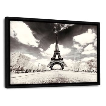 Paris Winter White - Tour Eiffel - Tableau Plexiglas 4