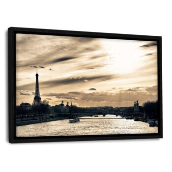 Paris France - Paris Coucher de Soleil - Tableau Plexiglas 5