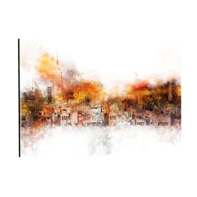 NYC Watercolor - The Skyline - Perspex Image
