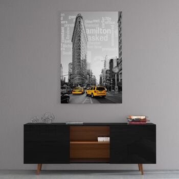 New York City - Flatiron Building Taxis II - image en plexiglas 5