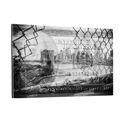 Manhattan Dollars - Between 2 Fences - Perspex image