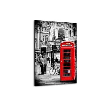 Londres - Amoureux du téléphone - image en plexiglas 1