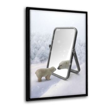 Ours dans le miroir - image en plexiglas 8