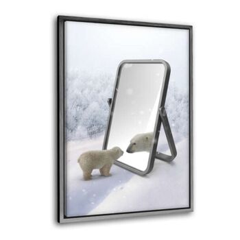 Ours dans le miroir - image en plexiglas 9