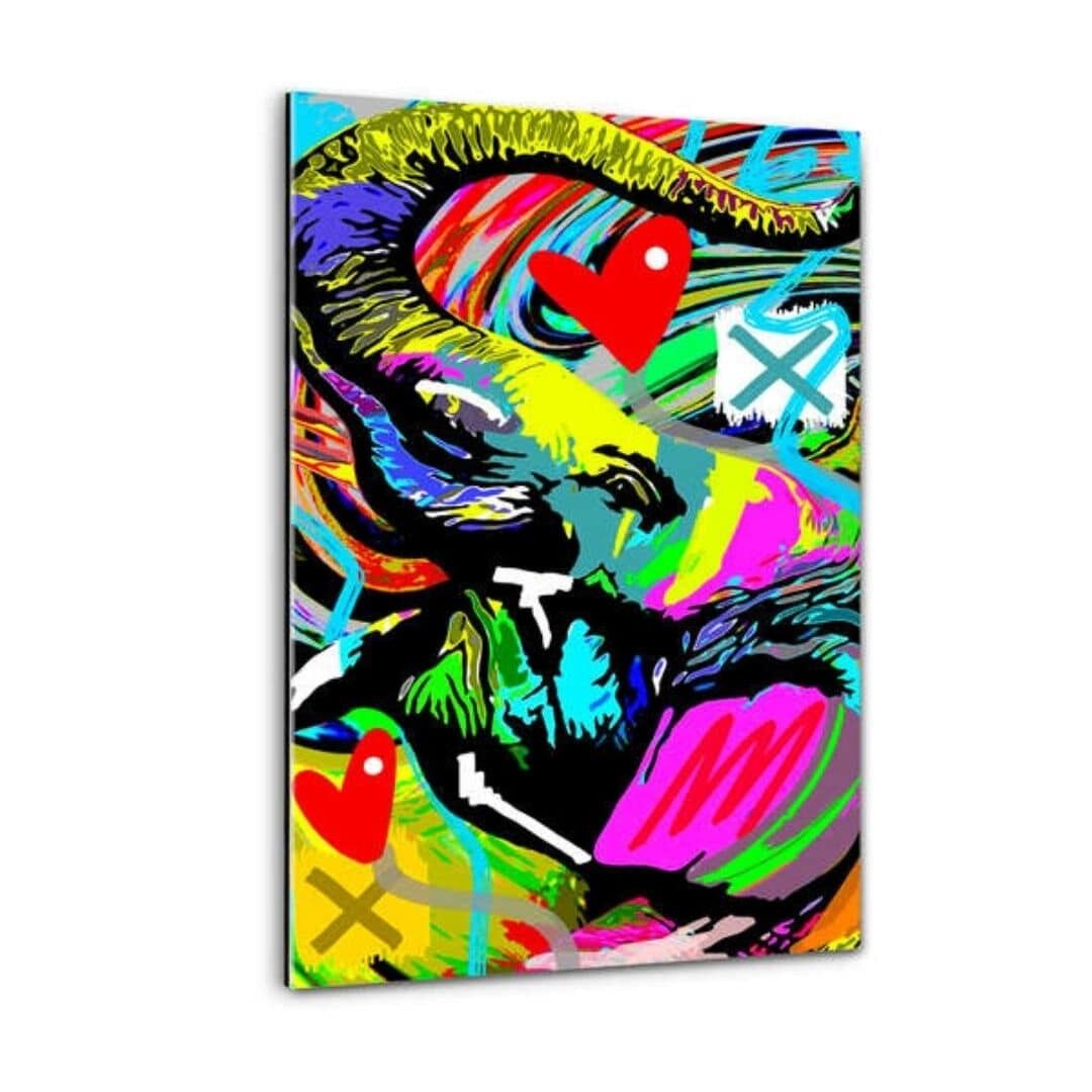 ELEFANTE COLORATO - quadro in plexiglass