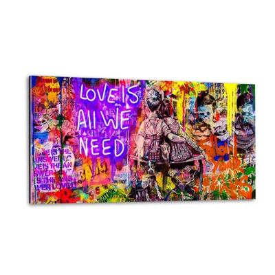 LOVE IS ALL WE NEED - Plexiglas picture