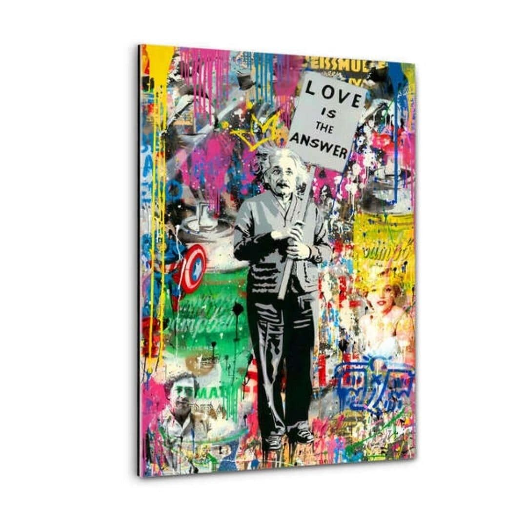 LOVE IS THE ANSWER - Plexiglasbild